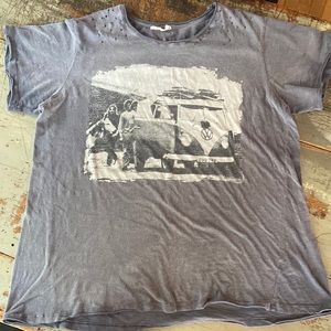 Magnolia Pearl Antique T-Shirt - One Size Vintage VW Bus